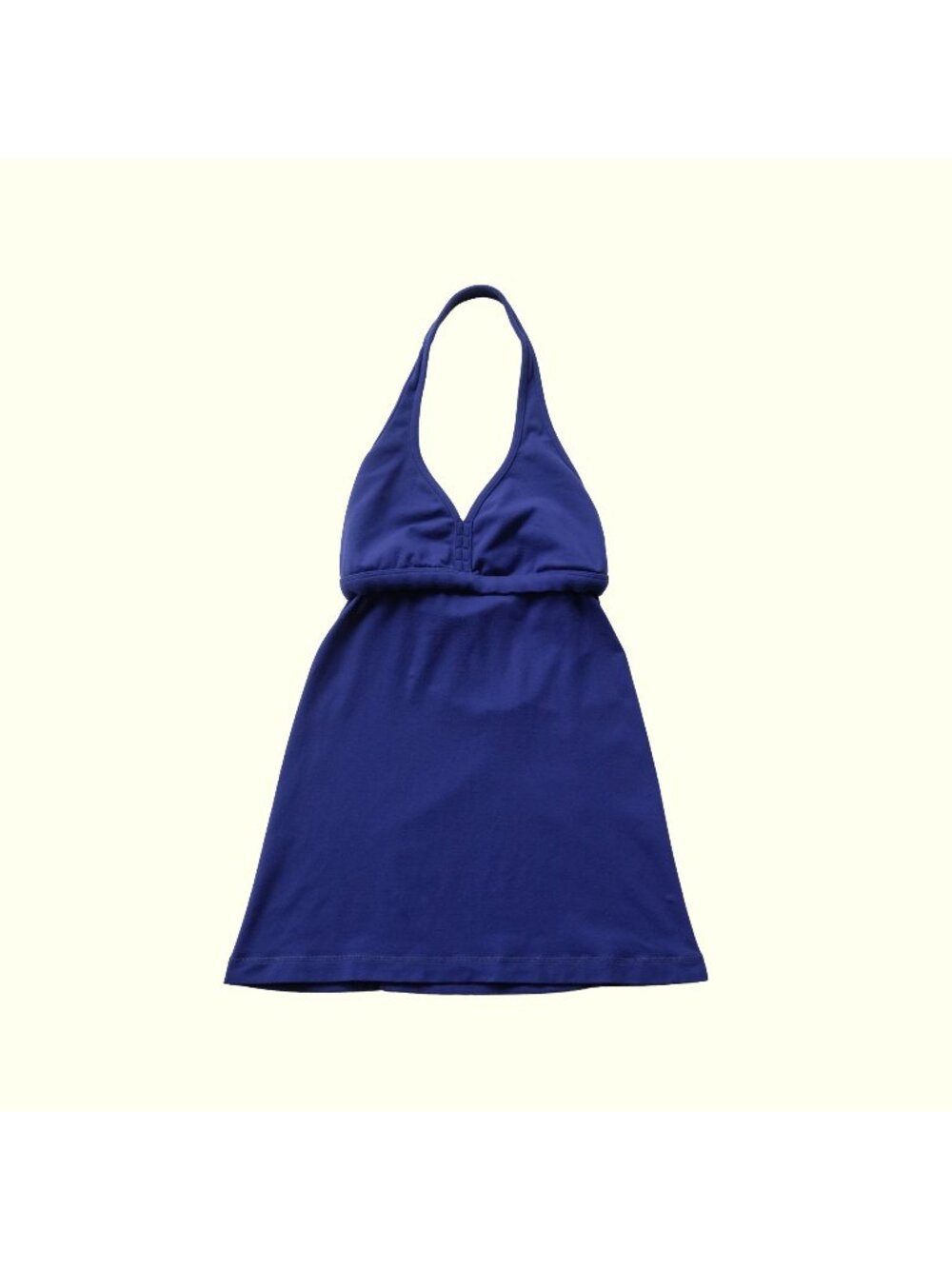 LULULEMON ACTIVE YOGA HALTER TOP OPEN BACK SHIRT PURPLE SZ 4